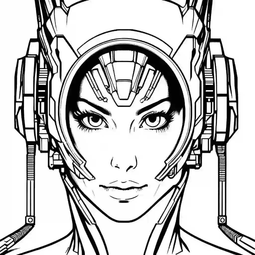 Cybernetic Eyes coloring pages